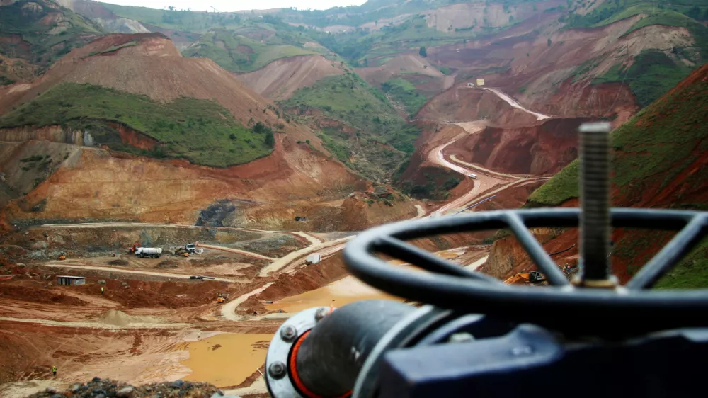 FILE PHOTO: A general view of an open pit at Twangiza gold mine in eastern Congo, September 28, 2011. REUTERS/Tom Kirkwood/File Photo