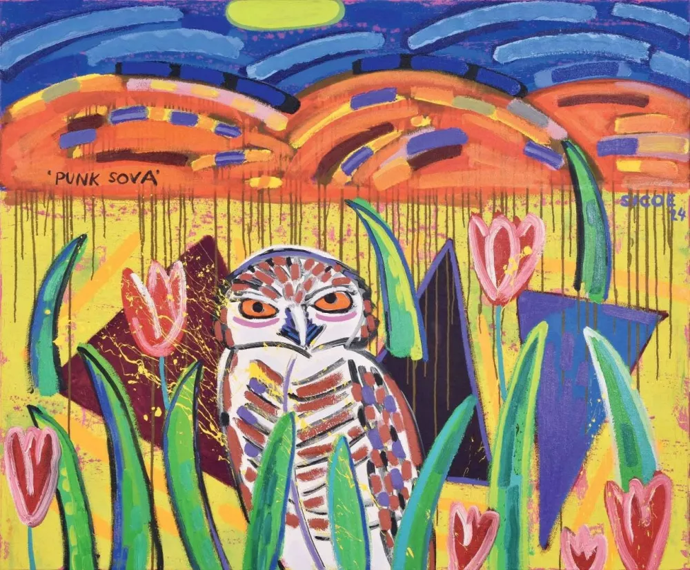 Velike slike, divje barve, igrivost in kritika