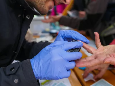 Zdravstvo, merjenje holesterola, holesterol, srčno žilne bolezni, zdravstvo, zdravje, zdravstvena politika- 19.04.2017 - Akcija &scaron;tudentov medicine za bolj&scaron;e zdravje. //FOTO: Bojan Velikonja