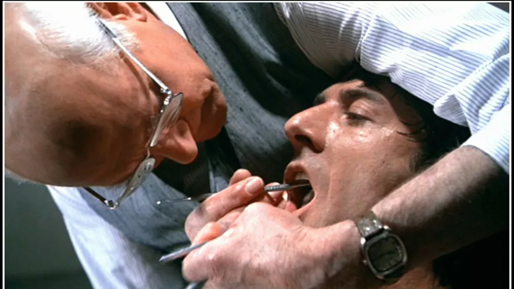 COLLECTION CHRISTOPHEL &copy; Paramount Pictures MARATHON MAN de John Schlesinger 1976 USAavec Laurence Olivier et Dustin Hoffmanthriller, dentiste, sadique, torture, sadismed'apres le roman de William Goldman,Image: 710227397, License: Rights-managed, Restrictions: Restricted to editorial use related to the film or the individuals involved (producers, directors, authors, actors, etc.)The rights of publicity of any person depicted in the photos are not grantedMandatory credit of the film company and photographer, Model Release: no / Foto: Collection Christophel &copy; Paramount Pictures Via Profimedia