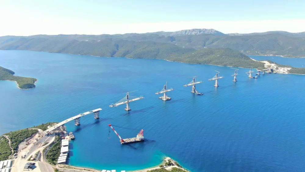 Most čet polotok Pelje&scaron;ac.Foto: Pipenbaher inženirji