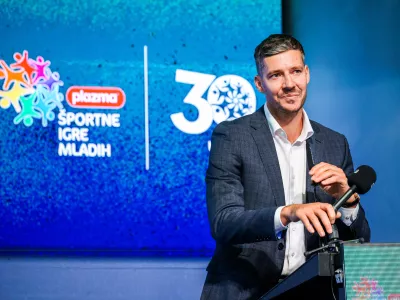 Ljubljana, Ljubljanski grad.Dogodek, na katerem je bil nekdanji kosarkar Goran Dragic imenovan za ambasadorja Plazma Sportnih iger mladih.