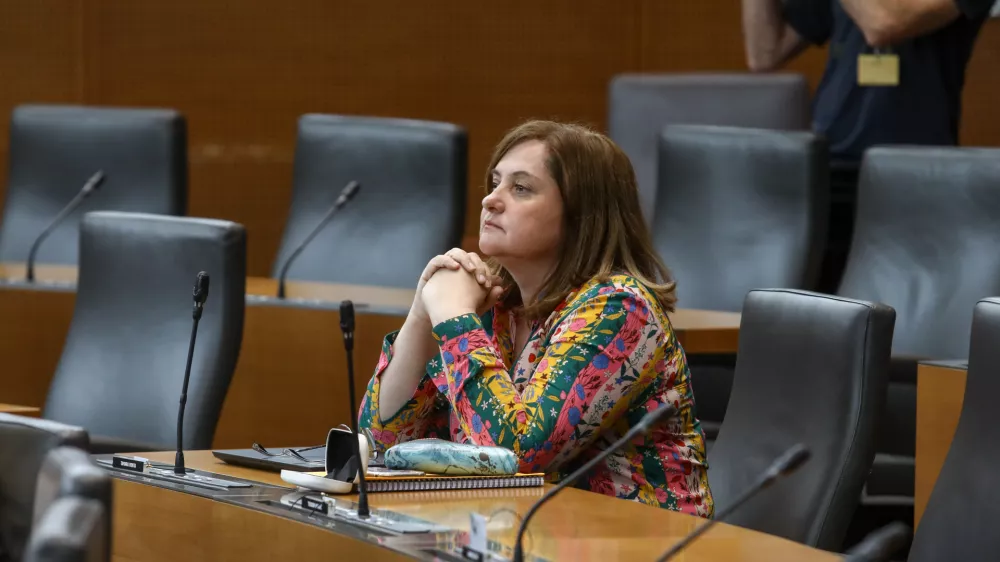 Tamara Vonta Svoboda - 30.05.2022 - predstavitev kandidatke za ministrico za notranje zadeve Tatjane Bobnar pred odborom DZ za notranje zadeve, javno upravo in lokalno samoupravo  //FOTO: Luka Cjuha