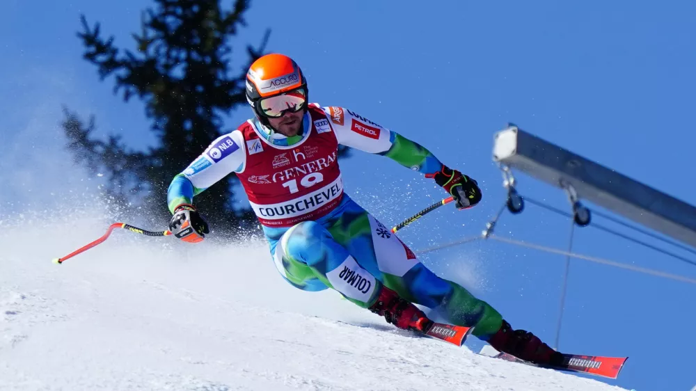Miha Hrobat je na petkovem smuku zasedel sedmo mesto. Foto:&nbsp;AP