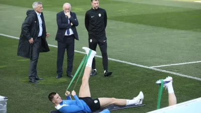 23.3.2026 trening nogometna reprezentanca slovenije.Foto Luka Cjuha