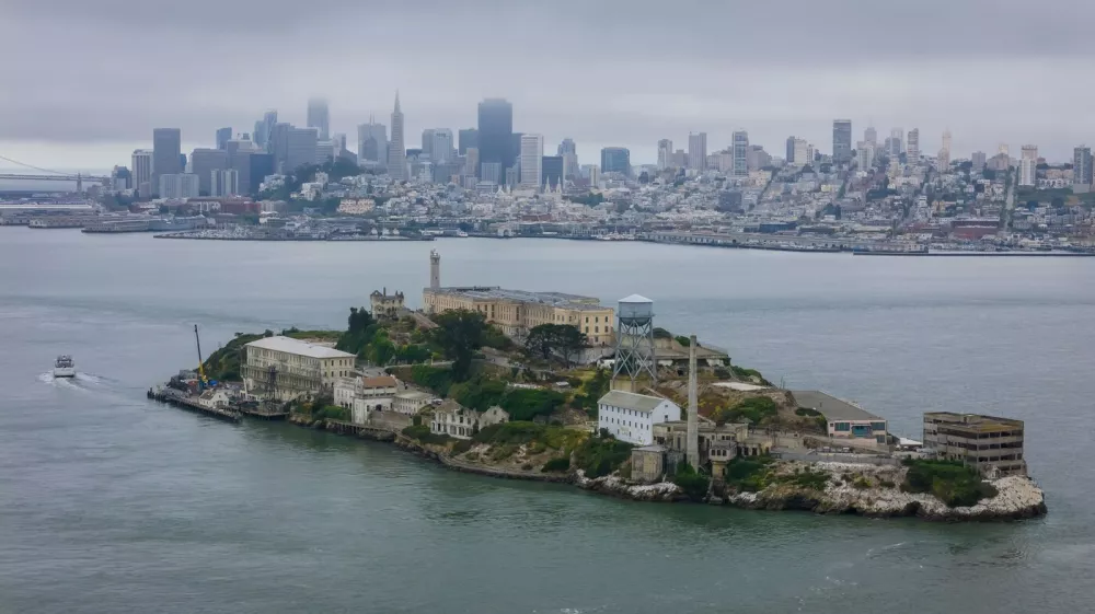 President Donald Trump said Sunday he will direct several federal agencies to ''reopen a substantially enlarged and rebuilt Alcatraz,'' a facility that for decades was a federal prison and is now a national park. FILE PHOTO SHOT ON: June 20, 2024, San Francisco, Ca, USA: Aerial view of United States Penitentiary, Alcatraz Island, shows a historic maximum-security prison on a small island off San Francisco. Built in 1910-12, it operated from 1934 to 1963 and is now a major tourist attraction.,Image: 883484756, License: Rights-managed, Restrictions:, Model Release: no