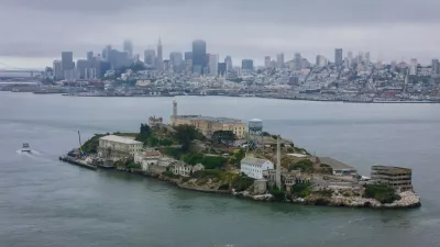 President Donald Trump said Sunday he will direct several federal agencies to ''reopen a substantially enlarged and rebuilt Alcatraz,'' a facility that for decades was a federal prison and is now a national park. FILE PHOTO SHOT ON: June 20, 2024, San Francisco, Ca, USA: Aerial view of United States Penitentiary, Alcatraz Island, shows a historic maximum-security prison on a small island off San Francisco. Built in 1910-12, it operated from 1934 to 1963 and is now a major tourist attraction.,Image: 883484756, License: Rights-managed, Restrictions:, Model Release: no
