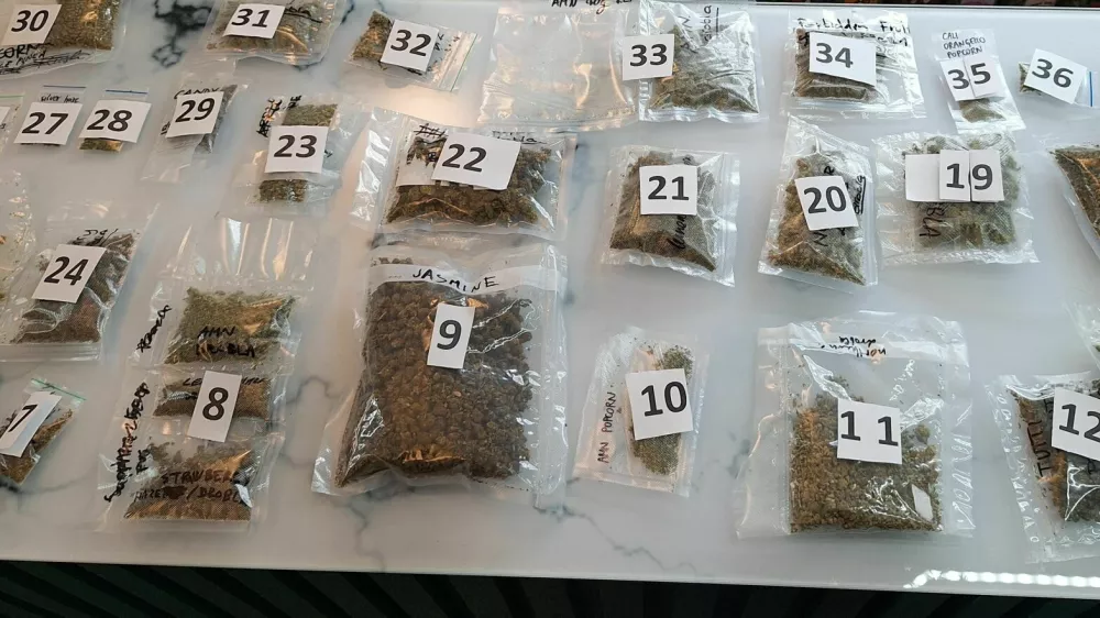 Ljubljanski policisti so v hi&scaron;nih preiskavah zasegli različne proizvode z vsebnostjo prepovedanih drog.