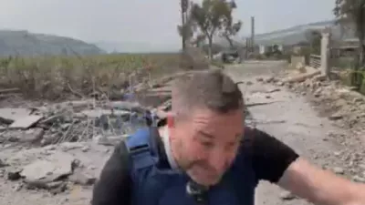 Trenutek, ko je razneslo raketo. Vir: X, zajem zaslona