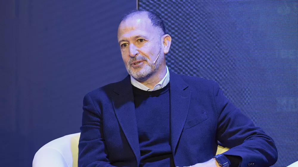 The general manager of Legends in Spain and Portugal, Chus Bueno, during the first edition of Expansi&oacute;n. NOVEMBER 30;2023 Jes&uacute;s Hell&iacute;n / Europa Press 11/30/2023 (Europa Press via AP)