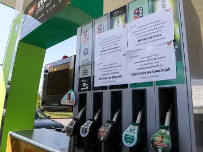 19.3.2026 - MOL Bencinski servis - bencinska pumpa - pomankanje goriva na bencinskih črpalkah - motena oskrba dobave gorivaFoto: Luka Cjuha