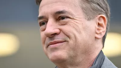 Prime Minister of Slovenia Robert Golob smiles after casting his vote at a polling station for parliamentary elections in Ljubljana, Slovenia, on Sunday, March 22, 2026. (AP Photo/Denes Erdos)