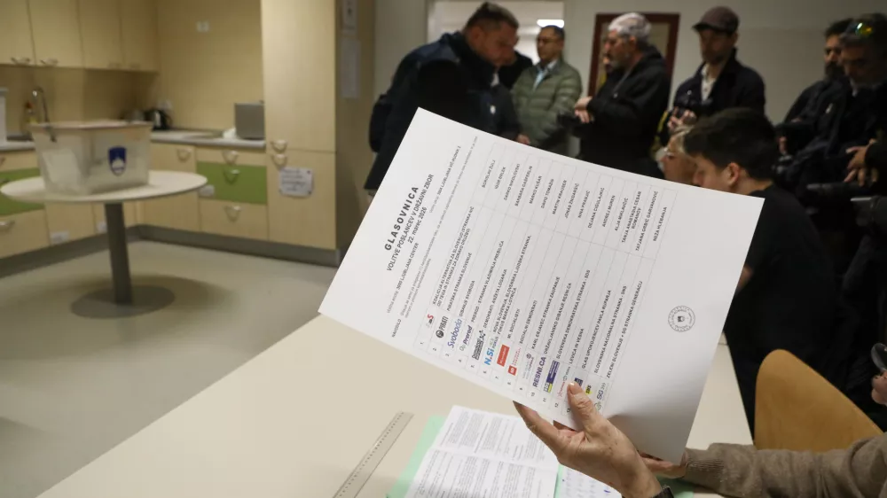 22.3.2026 - volitve v državni zbor 2026 - parlamentarne volitve 2026 - voli&scaron;čeFoto: Luka Cjuha