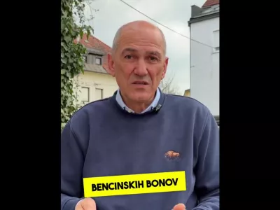 Janez Jan&scaron;a med sporočilom pred koncem volilnega dneva. / Foto: Zajem Zaslona/x