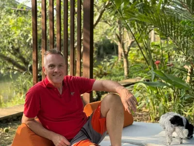 EXCLUSIVE: Story from Jam Press (Move UK Millionaire)'I ditched bleak Britain and moved to a country I had never visited before &ndash;&nbsp;now I'm worth Ł20m'A man who 'ditched bleak Britain' to move to a country he had never visited before has revealed that the decision has left him worth Ł20m.Andrew Stocks had longed to "break free" from the UK ever since he was a child.And so, as soon as he was old enough, he took the skills learned while working at his family's caravan park and decided to settle 6,000 miles away in Thailand.He had never visited the country before, nor had any job or housing lined up when he arrived.But, after coming up with a savvy business idea, he quickly found his feet and is now worth a whopping Ł20 million."[When I first] arrived in Thailand, I noticed my money started to go down quickly," Andrew, from Devon, told Absolutely Business."Much more quickly than I thought.05 Mar 2026Pictured: Story from Jam Press (Move UK Millionaire)'I ditched bleak Britain and moved to a country I had never visited before &ndash;&nbsp;now I'm worth Ł20m'A man who 'ditched bleak Britain' to move to a country he had never visited before has revealed that the decision has left him worth Ł20m.Andrew Stocks had longed to "break free" from the UK ever since he was a child.And so, as soon as he was old enough, he took the skills learned while working at his family's caravan park and decided to settle 6,000 miles away in Thailand.He had never visited the country before, nor had any job or housing lined up when he arrived.But, after coming up with a savvy business idea, he quickly found his feet and is now worth a whopping Ł20 million."[When I first] arrived in Thailand, I noticed my money started to go down quickly," Andrew, from Devon, told Absolutely Business."Much more quickly than I thought; so I knew I had to do something."I never believed I'd fail, as I alwa.,Image: 1080202071, License: Rights-managed, Restrictions: NO Australia, Germany, Norway, South Korea, Sweden, United Kingdom, United States, Unknown Country, Model Release: no, Pictured: Andrew Stocks