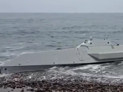 vodni dron, naplavljen na tur&scaron;ki obali