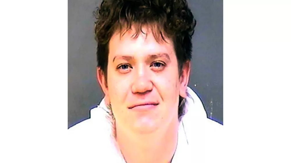 This photo provided by the Charles County Sheriff's Office shows Dayton James Webber, 27, who was arrested and charged as a fugitive from justice by police in Albemarle County, Va. on Monday, March 23, 2026. (Charles County Sheriff's Office via AP)