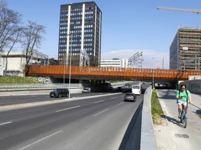 24.3.2026 - Dunajska cesta - nadvoz železnicaFoto: Luka Cjuha