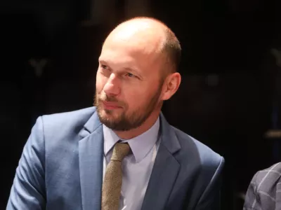 dr. Sa&scaron;a Zagorc, profesor za ustavno pravo na Pravni fakulteti Univerze v Ljubljani.- 23.10.2023 - Javni posvet stroke, politike, civilne družbe in splo&scaron;ne javnosti o spremembah volilnega sistema &ndash; //FOTO: Bojan Velikonja