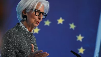 European Central Bank (ECB) President Christine Lagarde addresses the press following the ECB's Governing Council meeting, at the ECB headquarters in Frankfurt, Germany, March 19, 2026. REUTERS/Jana Rodenbusch