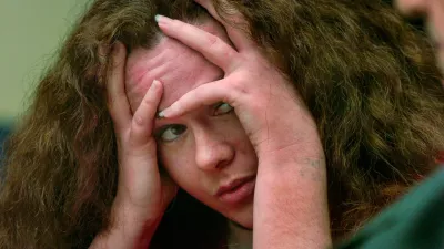 June 11, 2021; Knoxville, TN, USA;Convicted Job Corps killer Christa Gail Pike returned to a Knox County courtroom today for a second chance at appealing her conviction -- a legal maneuver she once rejected. Her mother, Carissa Hansen of Texas, was the first of seven witnesses scheduled to testify today before Criminal Court Judge Mary Beth Leibowitz. Pike listens to her mother detail Pike's difficult childhood, including her premature birth, marijuana and cocaine use and abortion. Mandatory Credit: Knoxville News Sentinel-USA TODAY NETWORK