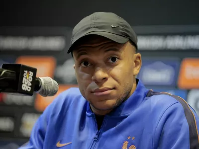 Soccer Football - International Friendly - France Press Conference - Boston Stadium, Foxborough, Massachusetts, U.S. - March 25, 2026 France's Kylian Mbappe during the press conference REUTERS/Brian Snyder