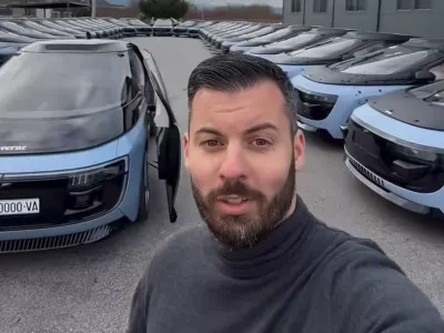 Mate Rimac s prototipi robotaksijev.