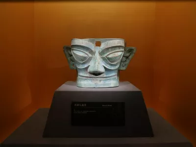An exhibition on Sanxingdui attracts visitors in Beijing, China, 20 January, 2026.,Image: 1068511218, License: Rights-managed, Restrictions: *** World Rights Except China (including Hong Kong, Macau, and Taiwan) and France *** CHNOUT FRAOUTHKGOUT MACOUT TWNOUT, Model Release: no