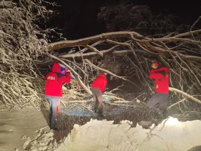 Re&scaron;evalna akcija za ujeto družino. Foto: HGSS