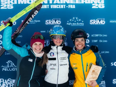 Francija, Briancon.Svetovno prvenstvo v tekmovalnem turnem smucanju v Puy Saint Vincentu v Franciji.Klara Velepec je osvojila srebrno medaljo v disciplini vzpon.Foto: ISMF