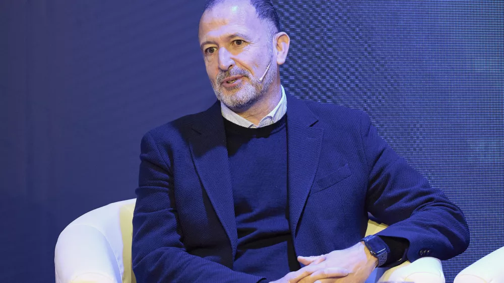 The general manager of Legends in Spain and Portugal, Chus Bueno, during the first edition of Expansi&oacute;n. NOVEMBER 30;2023 Jes&uacute;s Hell&iacute;n / Europa Press 11/30/2023 (Europa Press via AP)