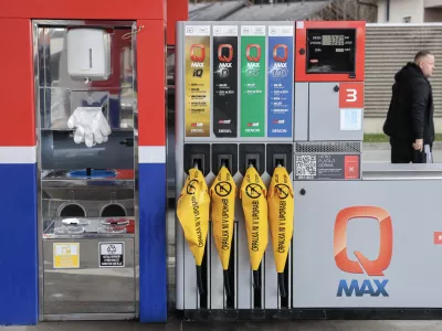 - 14.03.2026 - nedelujoča bencinska črpalka, kriza z nafto, gorivo, nafta, Petrol//FOTO: Jaka Gasar