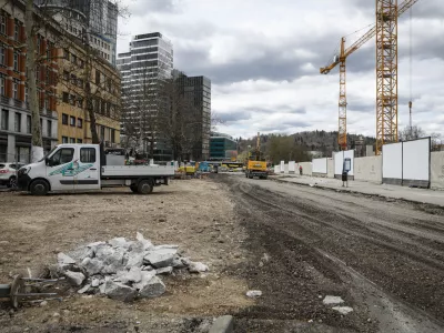 31.3.2026 - Masarykova cesta prenova - gradbi&scaron;če - potni&scaron;ki center EmonikaFoto: Luka Cjuha