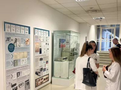 Na Očesni kliniki UKC Ljubljana je na ogled razstava enega najpomembnej&scaron;ih slovenskih izumiteljev na področju medicine, inženirja Antona Banka. / Foto: Ukcl