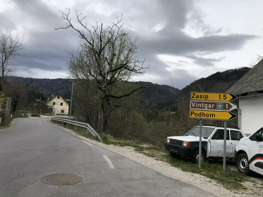 soteska Vintgar tabla