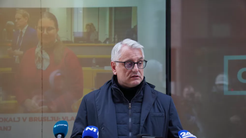 Ljubljana, prostori SD.Izjava predsednika SD Matjaza Hana po seji predsedstva stranke.