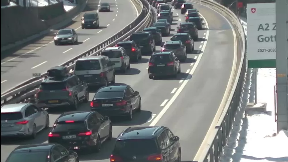 Predor Gotthard, &Scaron;vica, gnečaApril 2026