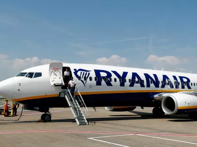 FILE PHOTO: Ryanair's cabin crew members are seen after landing at Zaventem International Airport near Brussels, Belgium July 27, 2018. REUTERS/Francois Lenoir/File Photo