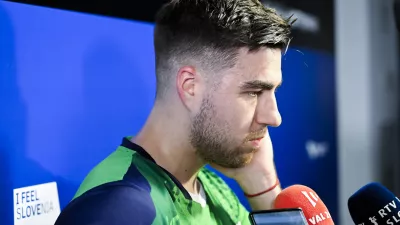 22.06.2025 - polfinale: Darko Jorgić VS Felix Lebrun, domači namiznoteni&scaron;ki turnir WTT Star Contender v Ljubljani FOTO: Nik Erik Neubauer