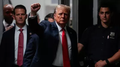 FILE - Former President Donald Trump returns from a lunch break at Manhattan Criminal Court, May 28, 2024, in New York. (AP Photo/Julia Nikhinson, Pool, File)