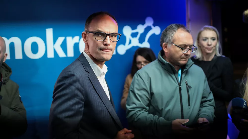 - Anže Logar, predsednik stranke,- 22.03.2026. Volitve v Državni zbor 2026. Volilni &scaron;tab stranke Demokrati Anžeta Logarja.//FOTO: Bojan Velikonja