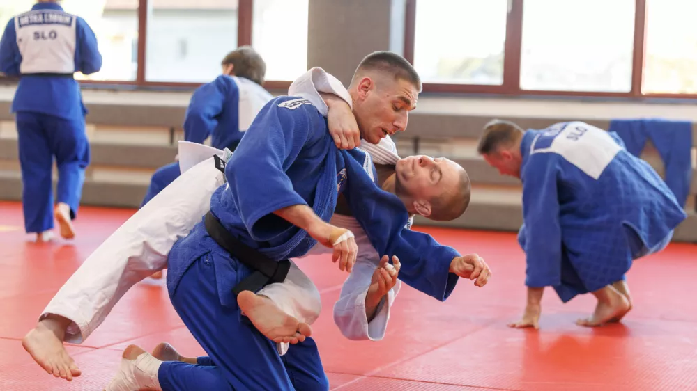 Ljubljana, Judo center.Medijski termin slovenske reprezentance v judu pred evropskim prvenstvom v Tbilisiju.