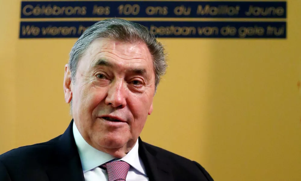 Former Belgian cycling champion Eddy Merckx attends the presentation of the Grand Depart of the 2019 Tour de France cycling race in Brussels, Belgium, January 16, 2018. REUTERS/Francois Lenoir