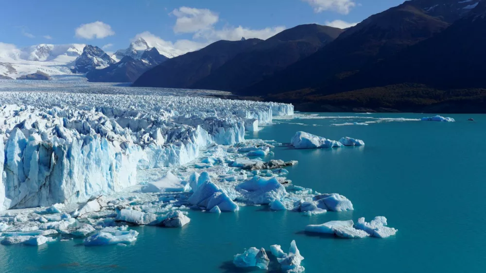 FILE PHOTO: A general view of the Perito Moreno glacier, near the city of El Calafate in the Patagonian province of Santa Cruz, Argentina April 21, 2025. REUTERS/Bernat Parera/File Photo