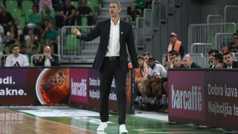 Jurica Golemac 29.09.2024 - Ko&scaron;arka Cedevita Olimpija - Dubaj v drugem krog regionalne liga ABA.FOTO: LUKA CJUHA