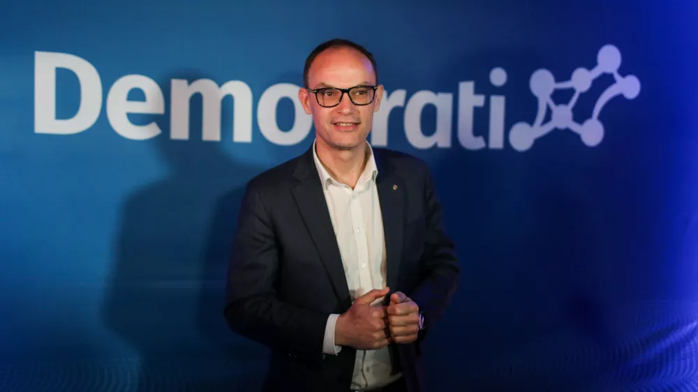 - Anže Logar, predsednik stranke,- 22.03.2026. Volitve v Državni zbor 2026. Volilni &scaron;tab stranke Demokrati Anžeta Logarja.//FOTO: Bojan Velikonja