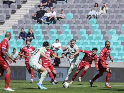 Rok Schaubach- 11.04.2026 - nogomet - 29. krog 1. SNL med Olimpija: Aluminij//FOTO: Jaka Gasar