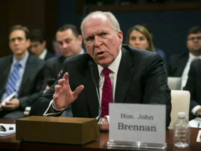 Nekdanji direktor CIE John Brennan med zasli&scaron;anjem pred leti. / Foto: Profimedia