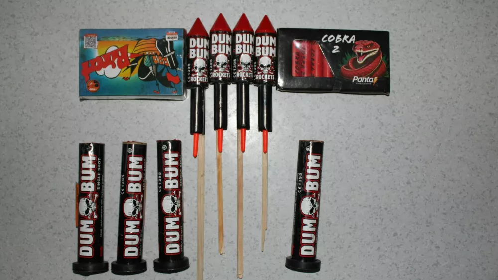 policija zasegla pirotehniko