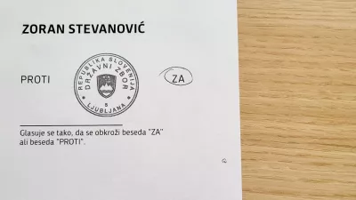 Ljubljana, DZ.Oznacena glasovnica s tajnega glasovanja o imenovanju Zorana Stevanovica za predsednika DZ.Foto: STA